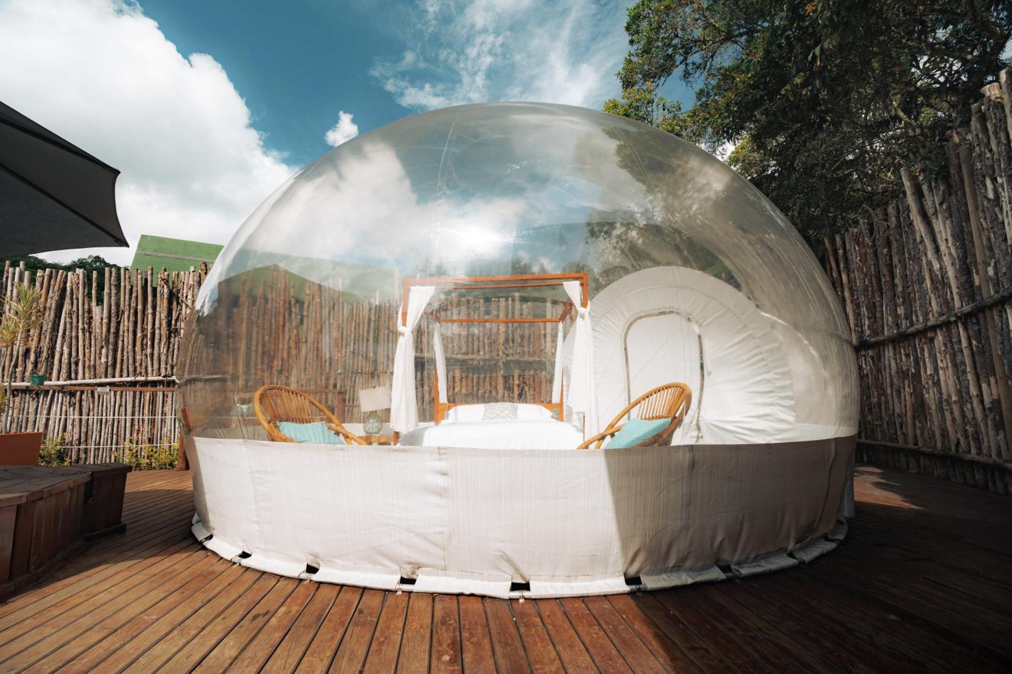 Готель Bubblesky Glamping 15 Min From Medellin Ріонегро Екстер'єр фото
