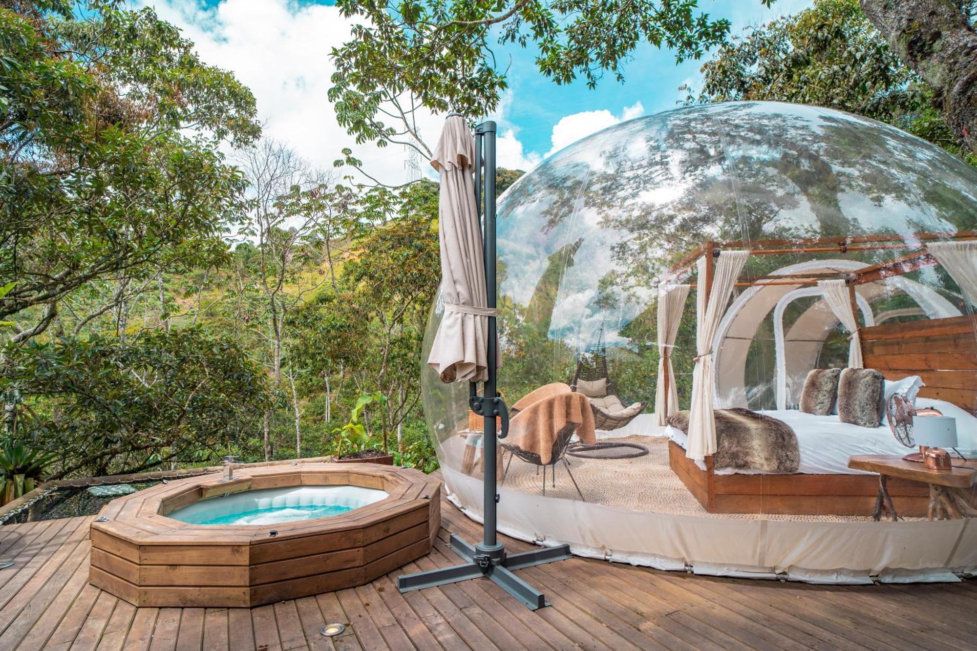 Готель Bubblesky Glamping 15 Min From Medellin Ріонегро Екстер'єр фото